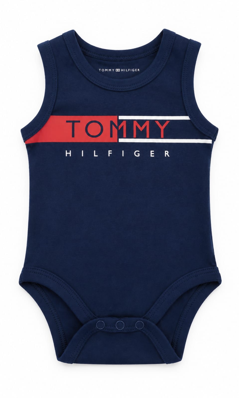 Pack de 3 Pañaleros Tommy Hilfiger para Bebé 3 a 6 Meses Azul Marino, Blanco y Rojo