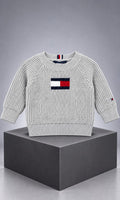 Suéter Tommy Hilfiger para bebé 3-6 meses color gris
