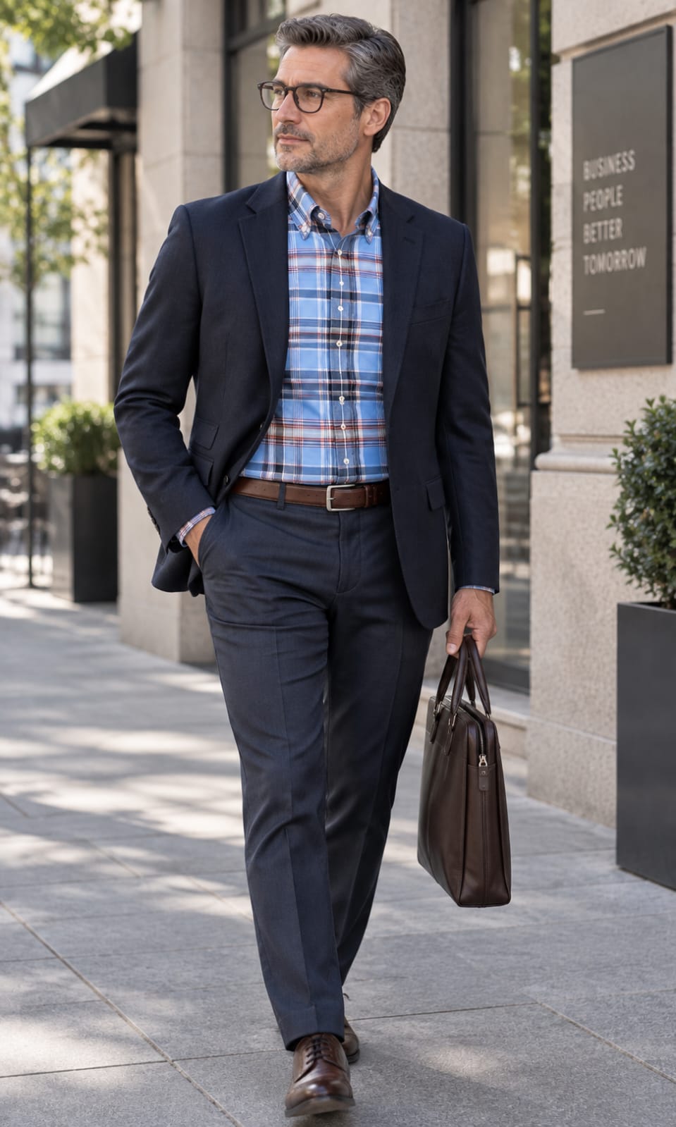 Camisa de Hombre a Cuadros Azul Claro, Blanco y Rojo Manga Larga Tommy Hilfiger