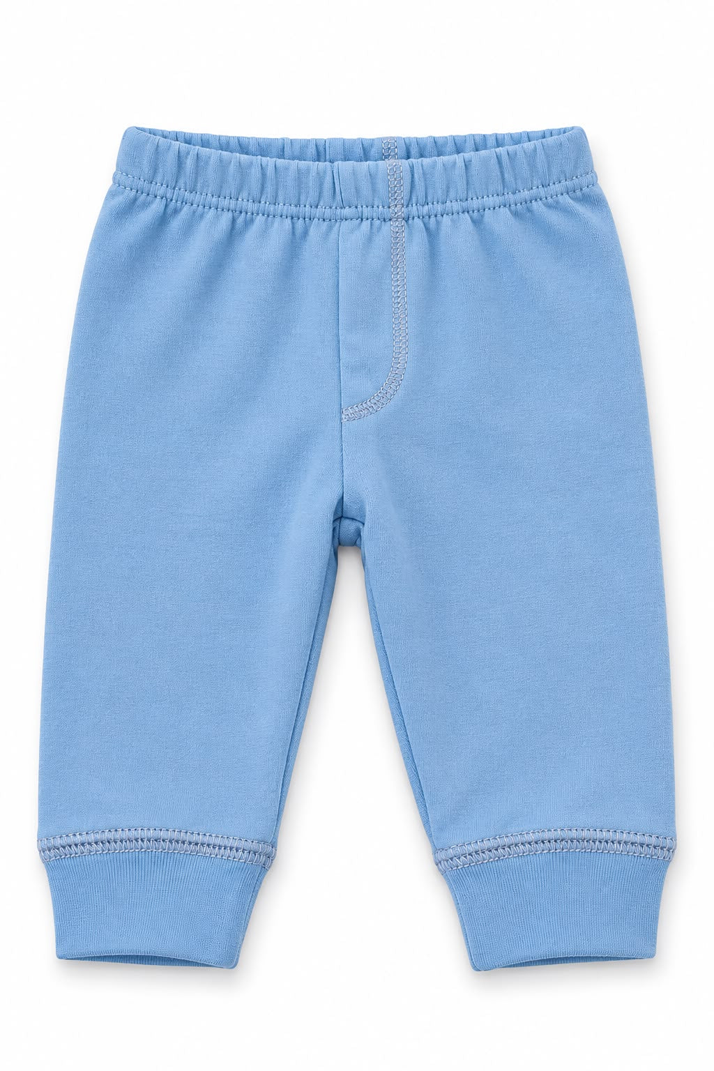 Conjunto de 7 piezas para bebé 6-9 meses azul claro, gris y blanco