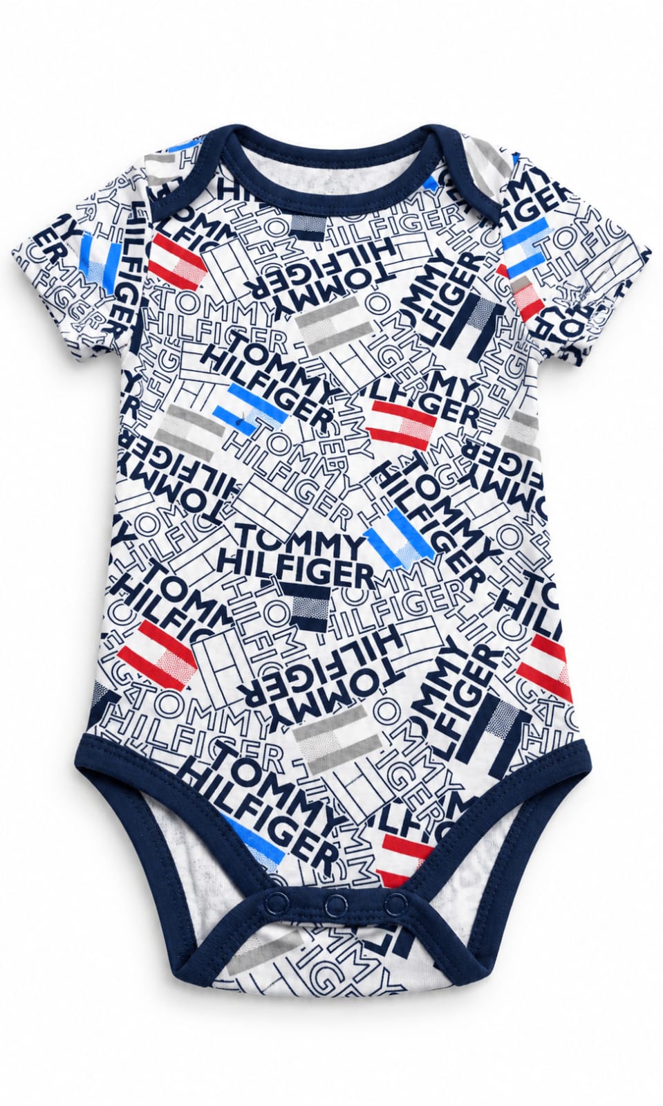 Pack de 4 Pañaleros Tommy Hilfiger para Bebé de 12 Meses en Blanco, Gris, Multicolor y Rojo