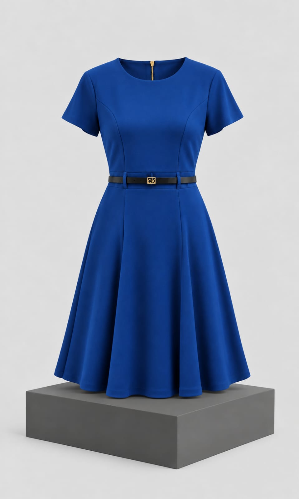 Vestido Calvin Klein para Mujer con Cinturón Azul