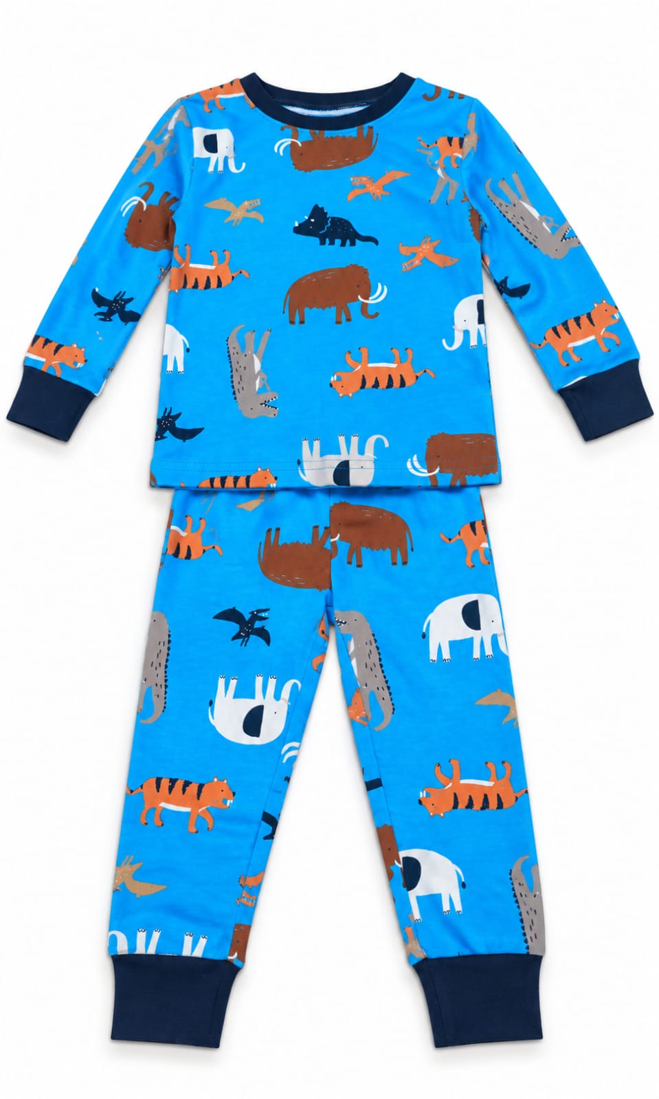 Set de 2 Pijamas Carter's para Bebé de 12 Meses en Azul, Gris y Azul Marino