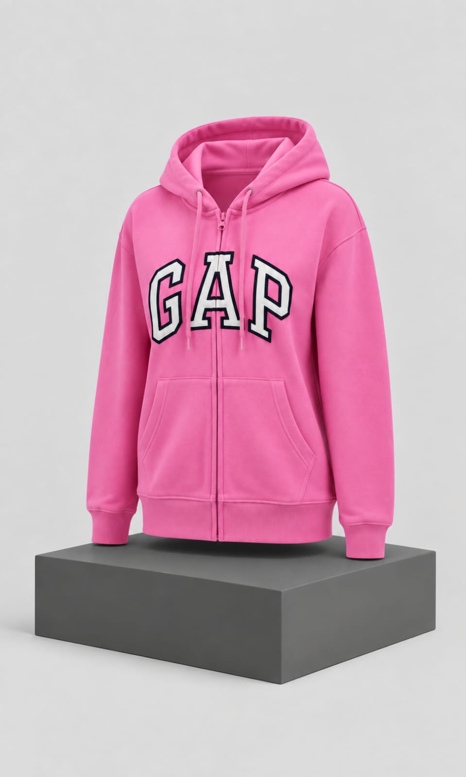 Sudadera GAP para Dama Rosa con Capucha y Cierre