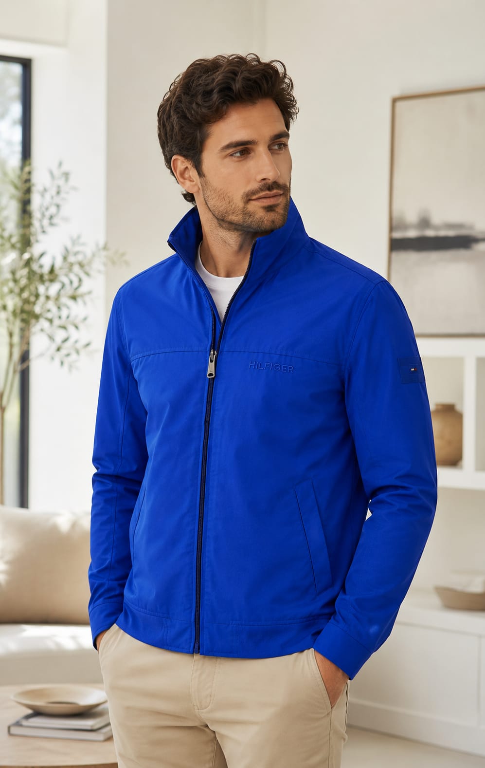 Chamarra Azul Tommy Hilfiger Para Hombre