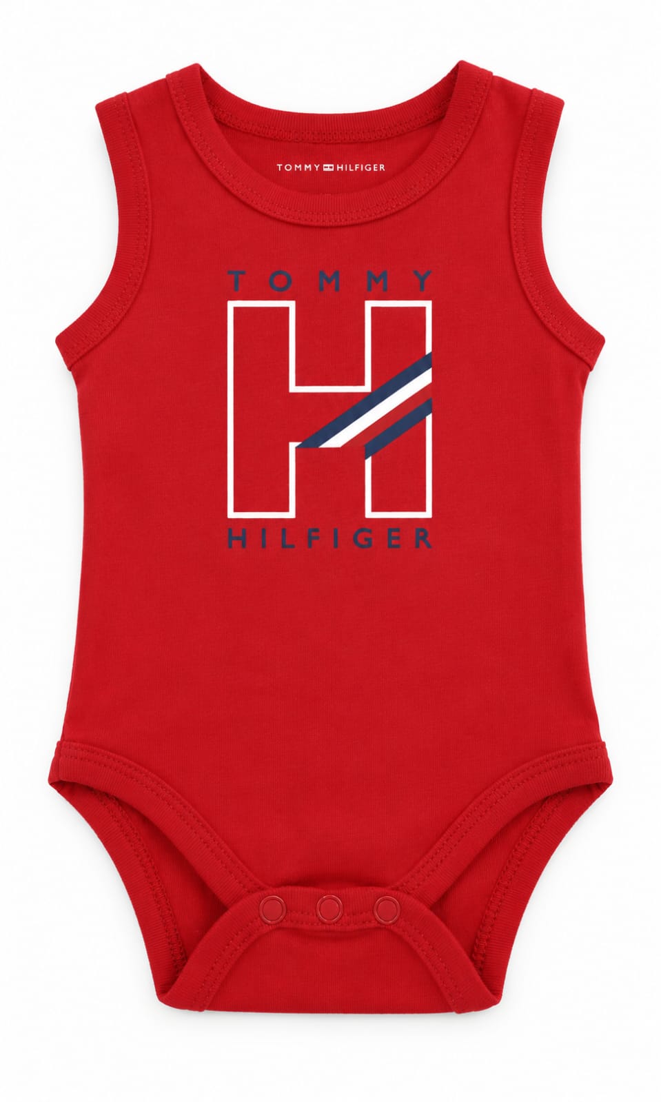 Pack de 3 Pañaleros Tommy Hilfiger para Bebé 3 a 6 Meses Azul Marino, Blanco y Rojo
