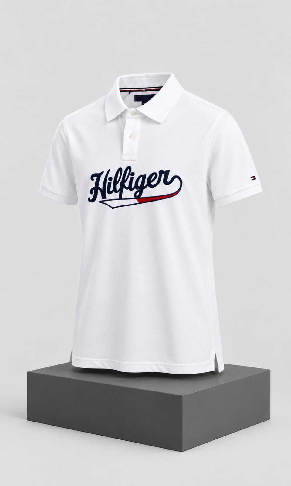Playera para Hombre Blanca con Diseño Gráfico Frontal Tommy Hilfiger