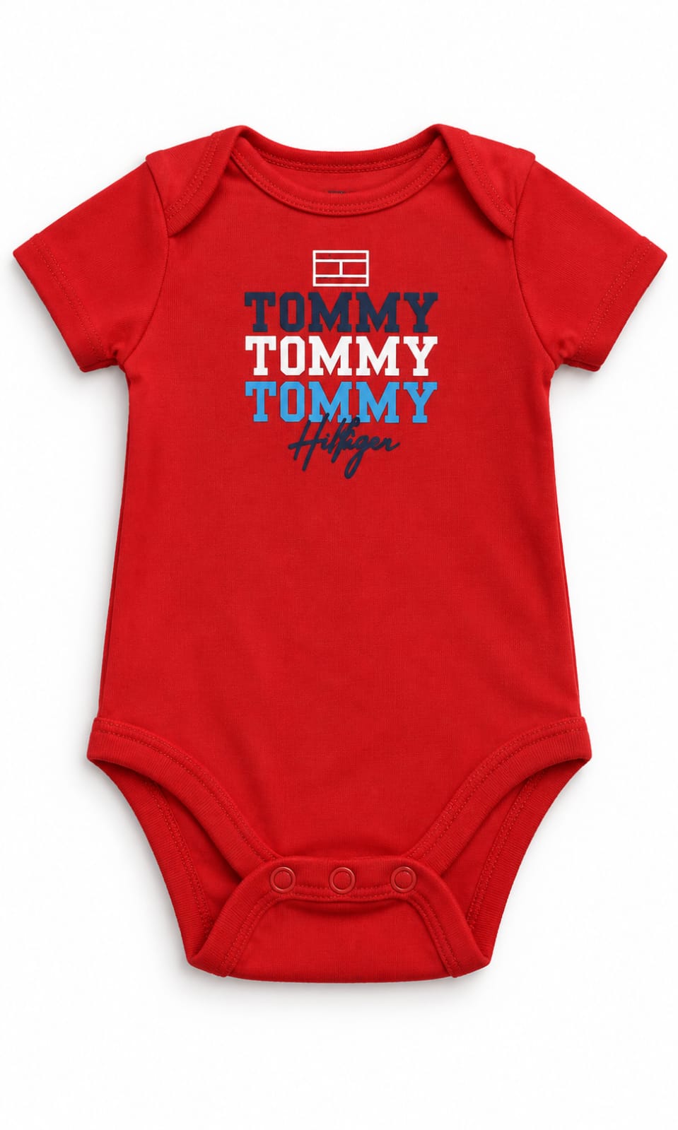 Pack de 4 Pañaleros Tommy Hilfiger para Bebé de 12 Meses en Blanco, Gris, Multicolor y Rojo