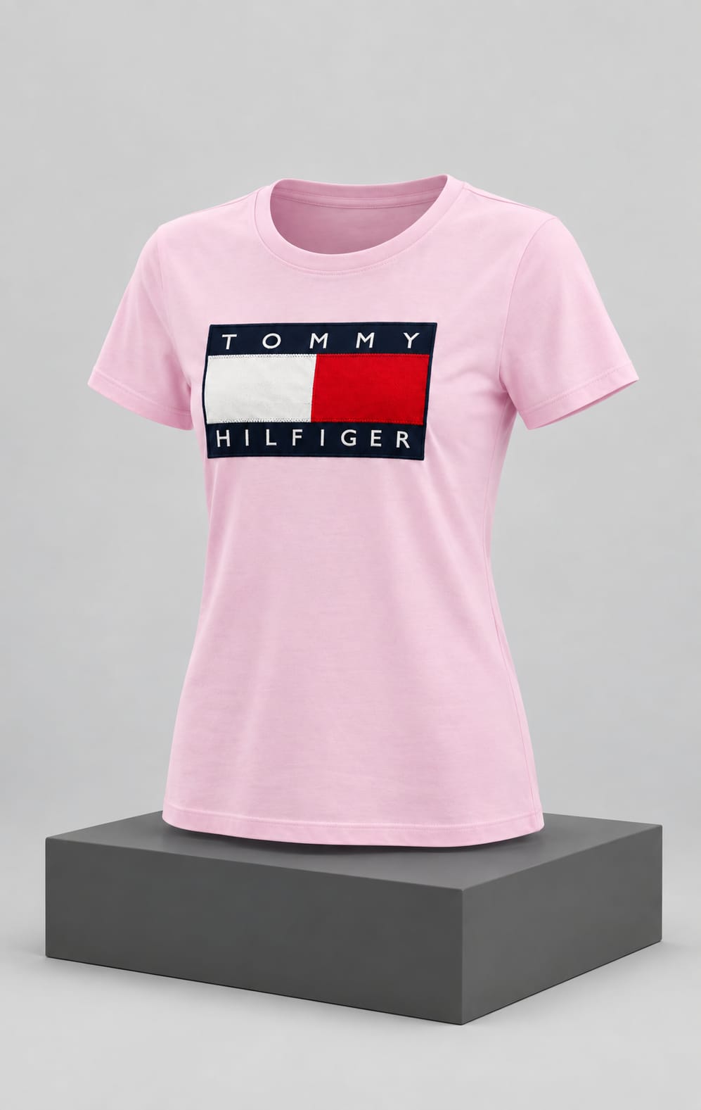 Playera para Mujer Rosa Amplia Cuello Redondo Tommy Hilfiger