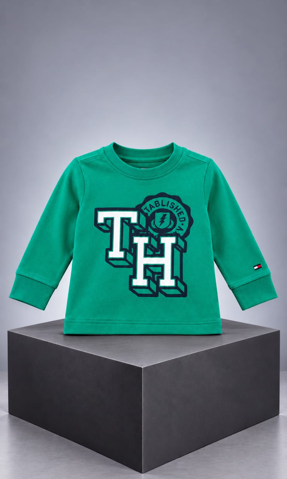 Playera Tommy Hilfiger para bebé 6-9 meses color verde