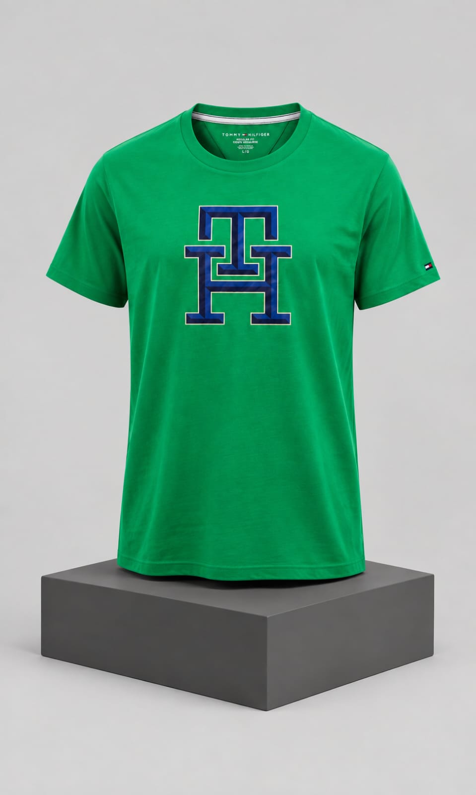 Playera para Hombre Verde de Cuello Redondo Tommy Hilfiger