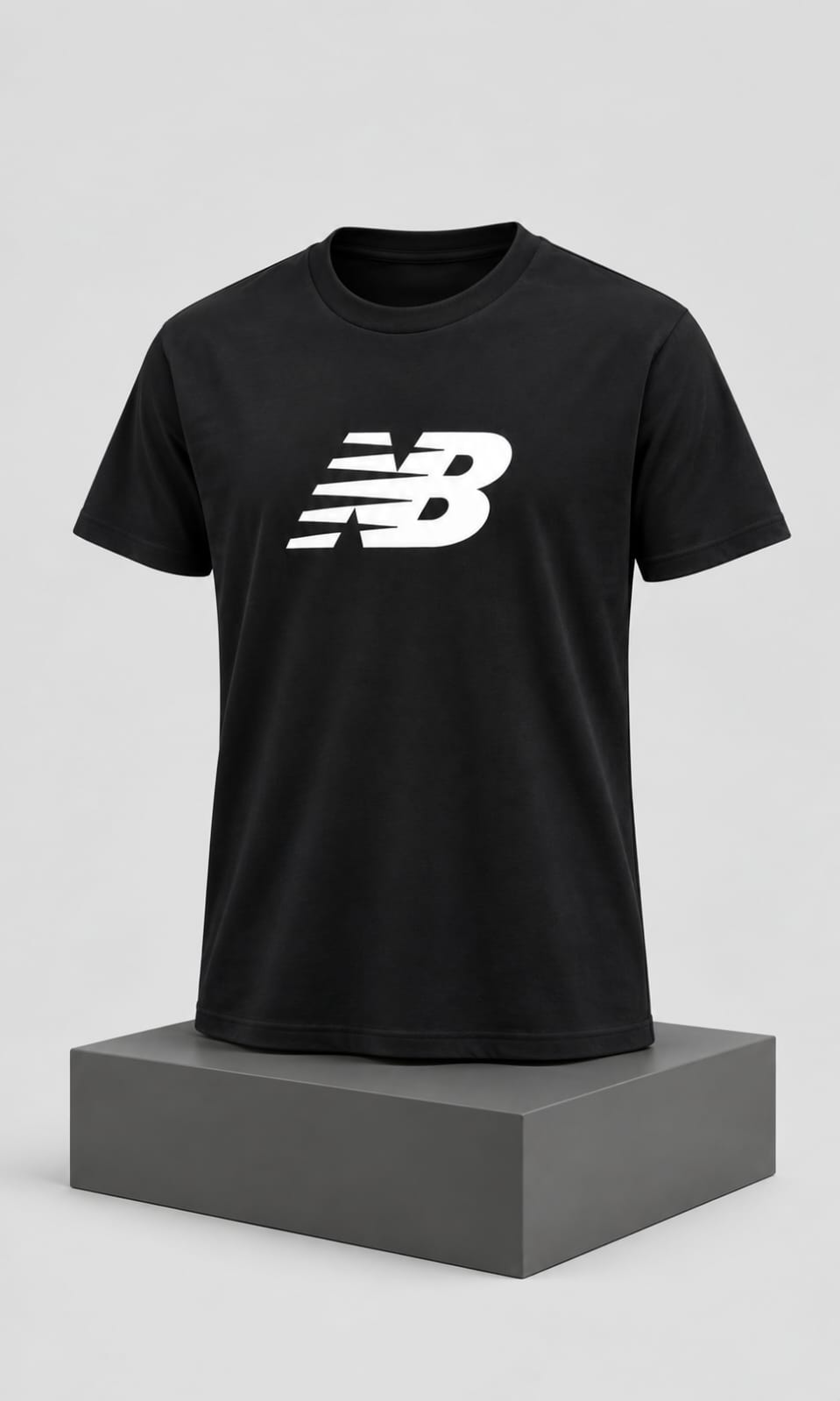 Playera New Balance para Hombre Negra de Manga Corta