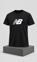 Playera New Balance para Hombre Negra de Manga Corta