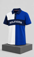 Playera para Hombre Azul y Blanco de Manga Tommy Hilfiger