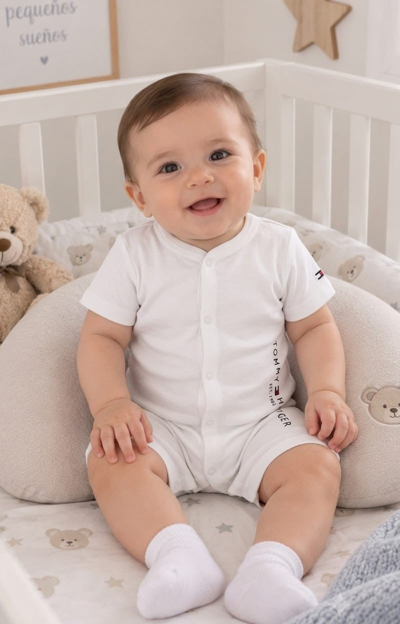 Mameluco para Bebé 3 a 6 Meses Color Blanco