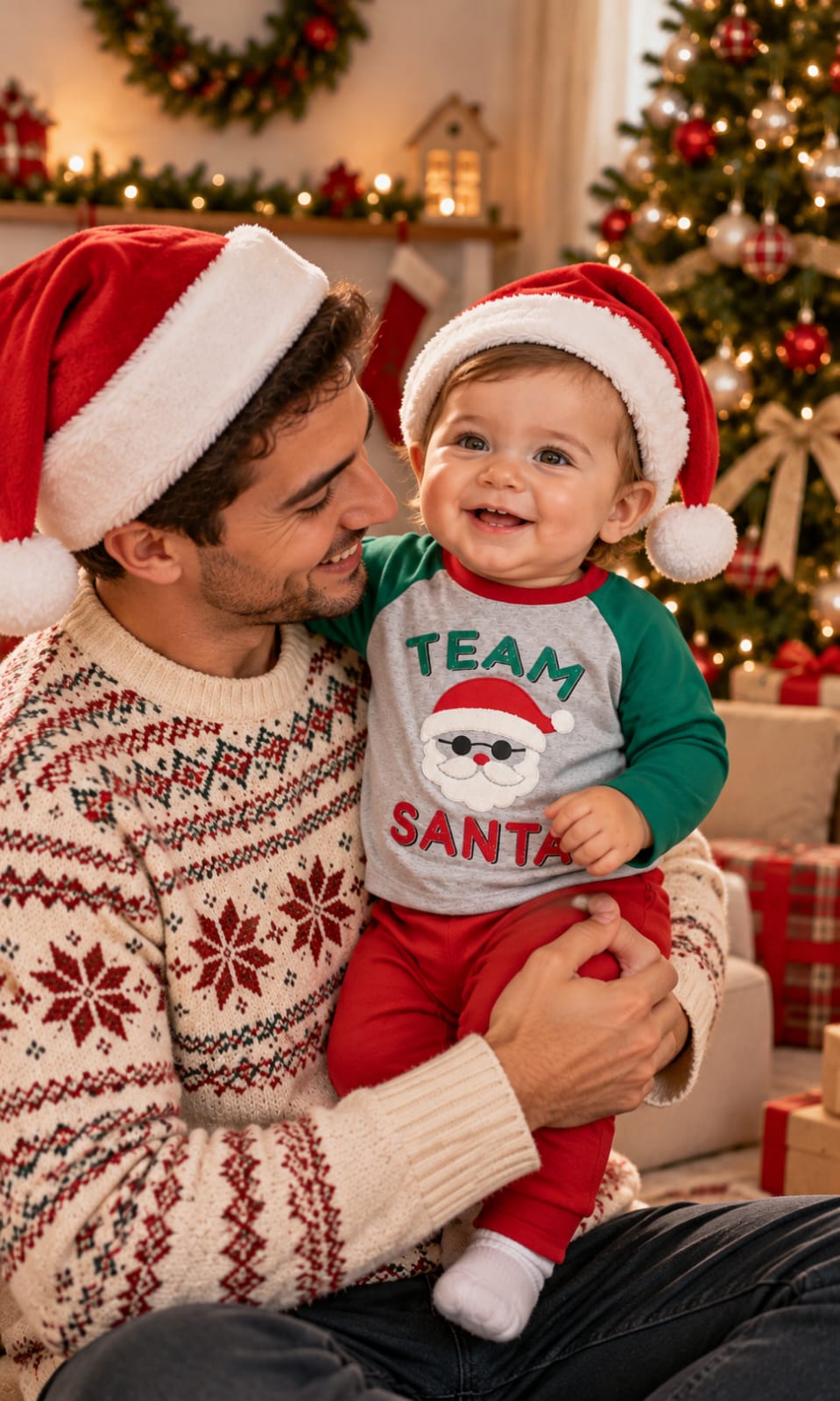 Playera de manga larga para bebé de 12 meses en gris, verde y rojo