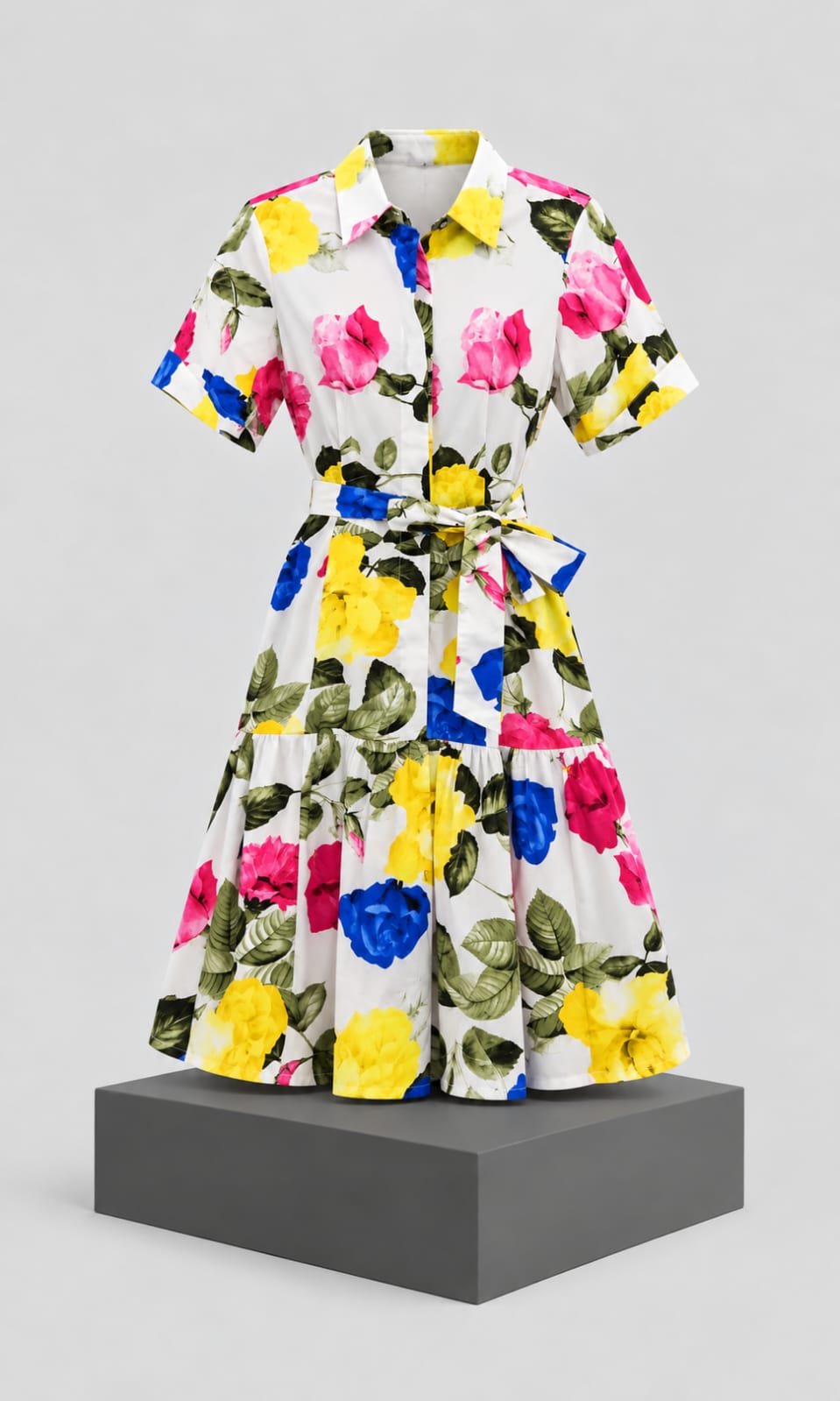 Vestido Calvin Klein para Mujer con Flores Multicolo