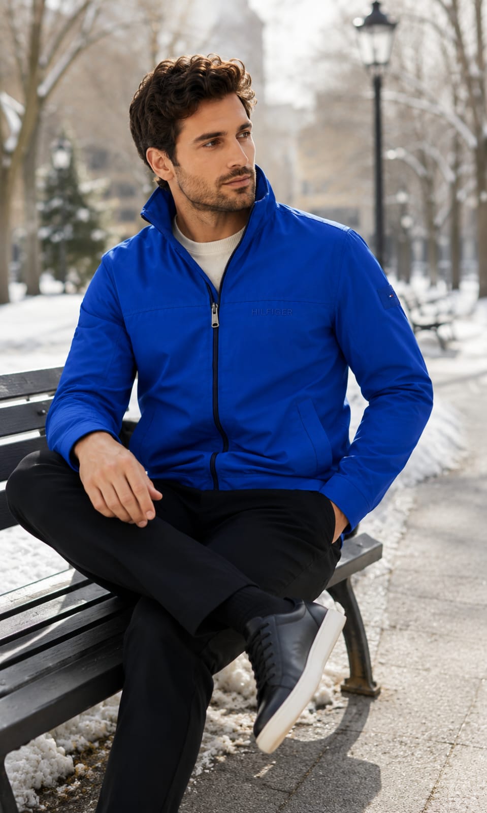 Chamarra Azul Tommy Hilfiger Para Hombre