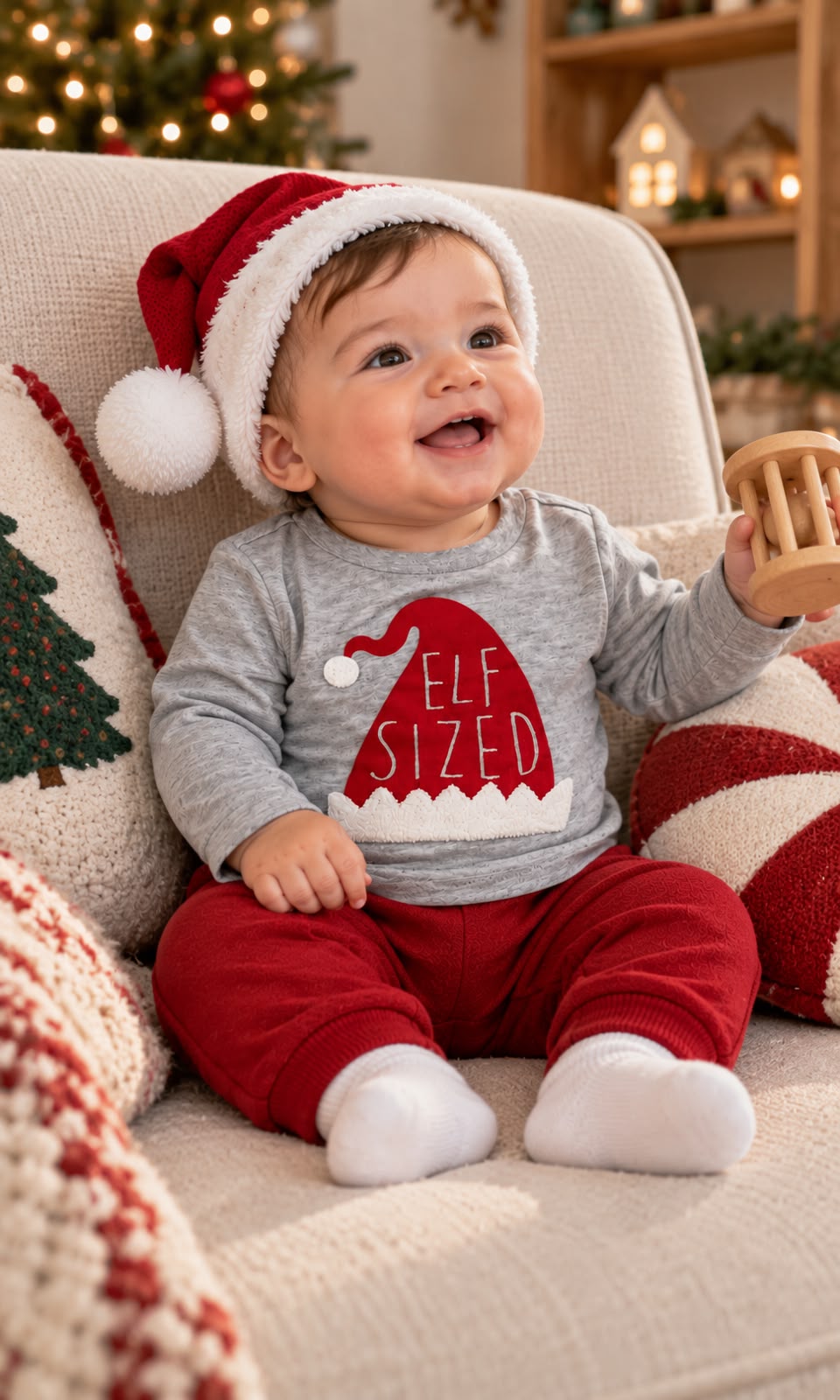 Playera de manga larga First Impressions para bebé 6-9 meses gris