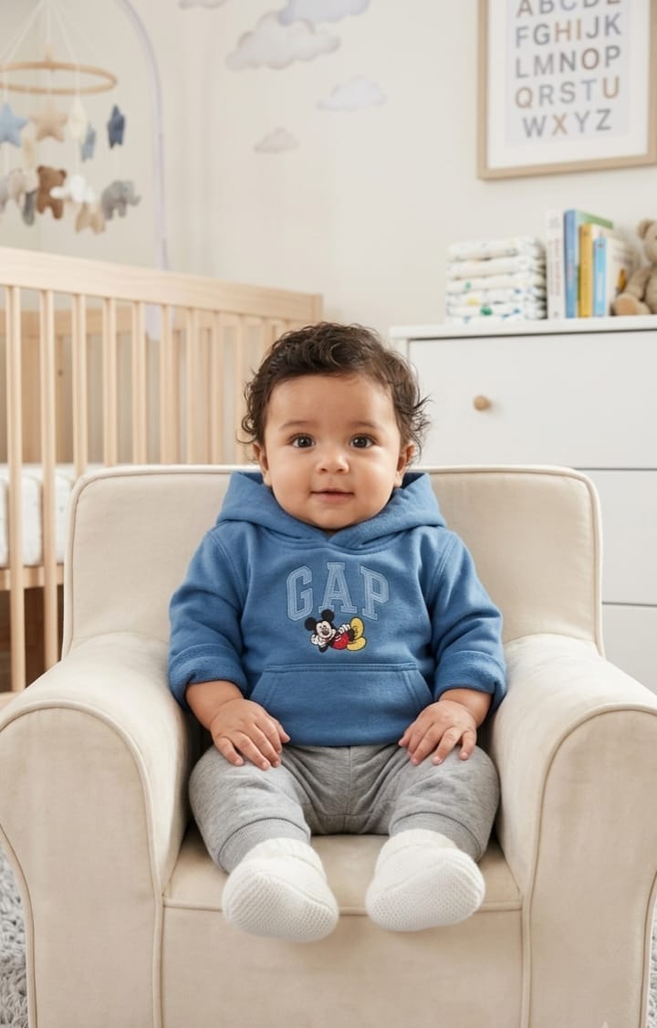 Sudadera con Bolsillo Canguro y Gorrito para Bebé GAP