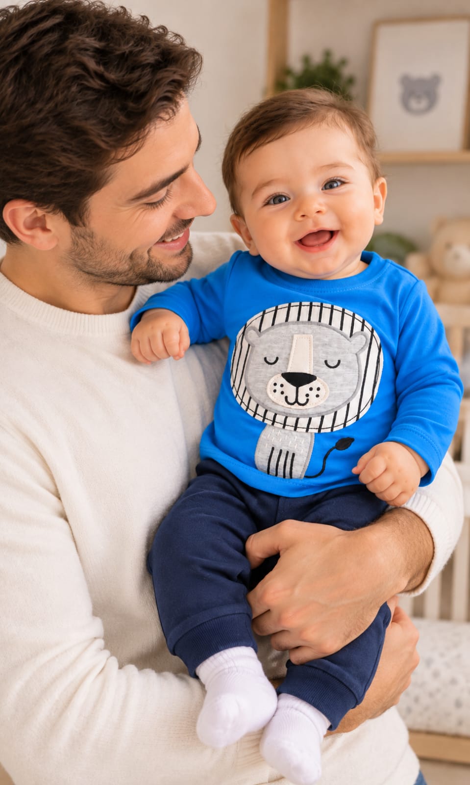 Playera de Manga Larga First Impressions para Bebé 3-6 Meses Azul