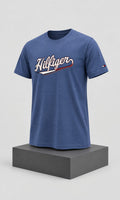Playera para Hombre Azul de Manga Corta Cuello Redondo Tommy Hilfiger