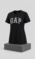 Blusa GAP Para Dama Negra Manga Corta Cuello Redondo
