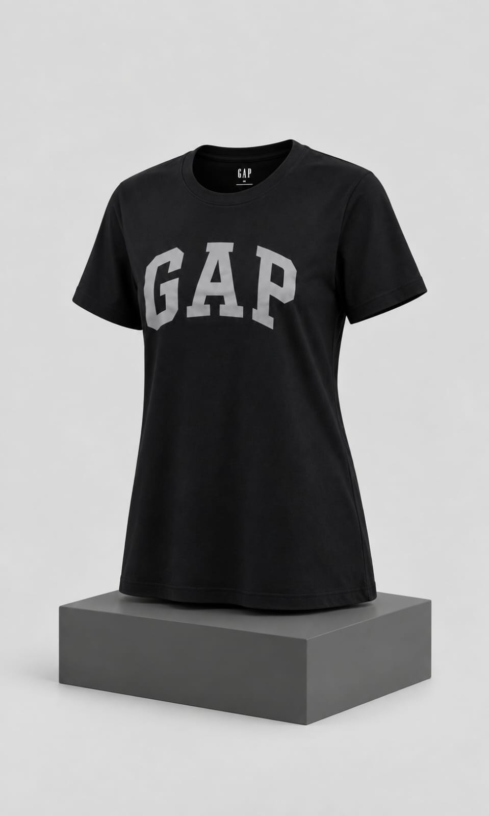 Blusa GAP Para Dama Negra Manga Corta Cuello Redondo