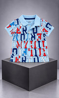 Playera de manga corta para bebé de 12 meses en azul claro – Tommy Hilfiger