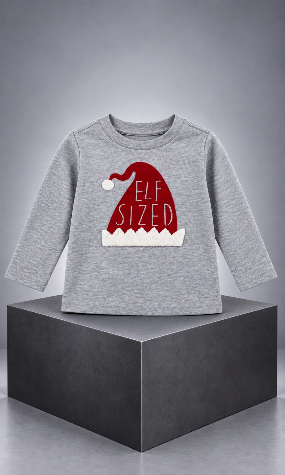 Playera de manga larga First Impressions para bebé 6-9 meses gris