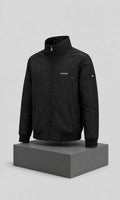 Chamarra Negra Tommy Hilfiger Para Caballero Con Gorro
