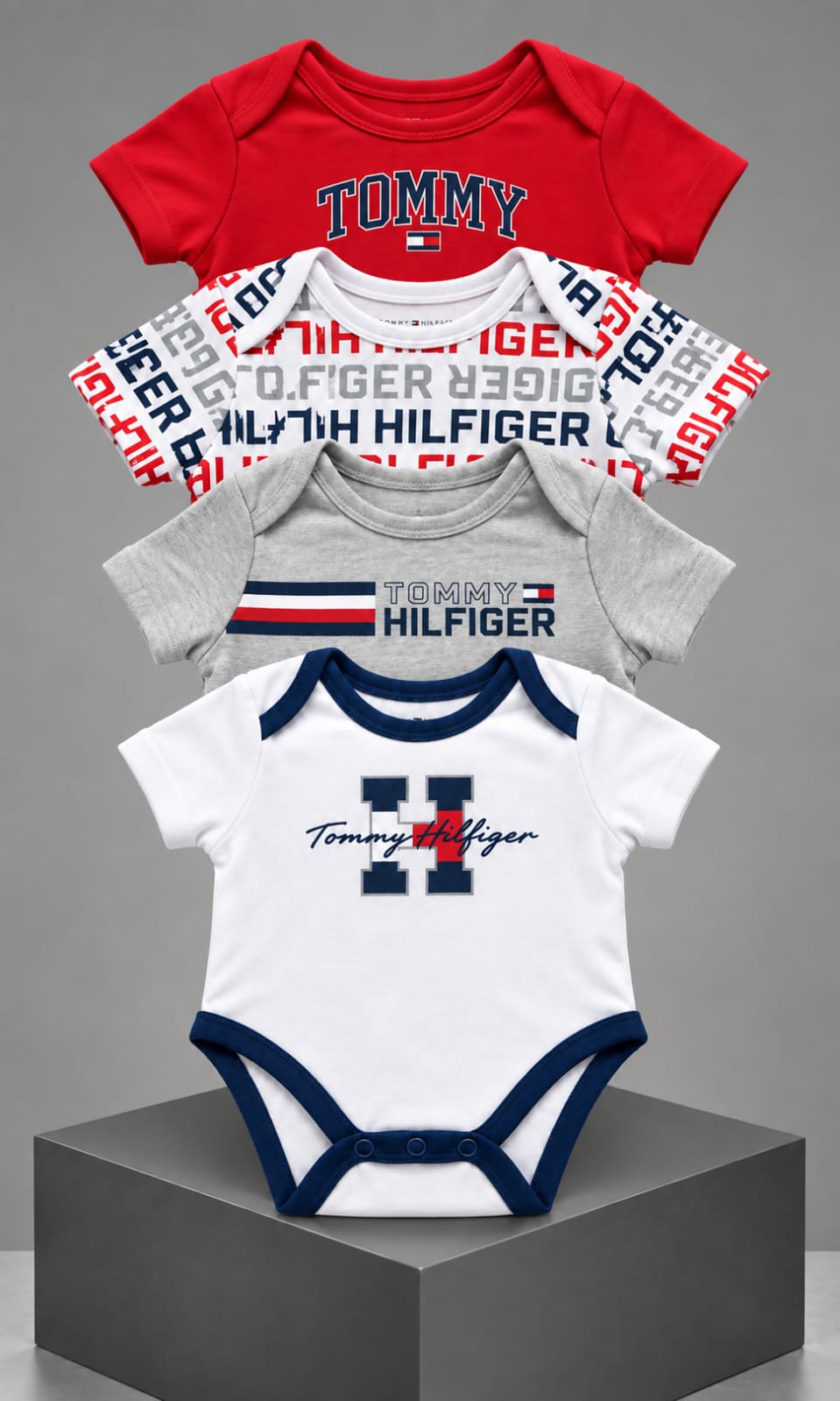 Pack de 4 pañaleros Tommy Hilfiger para bebé 6-9 meses multicolor