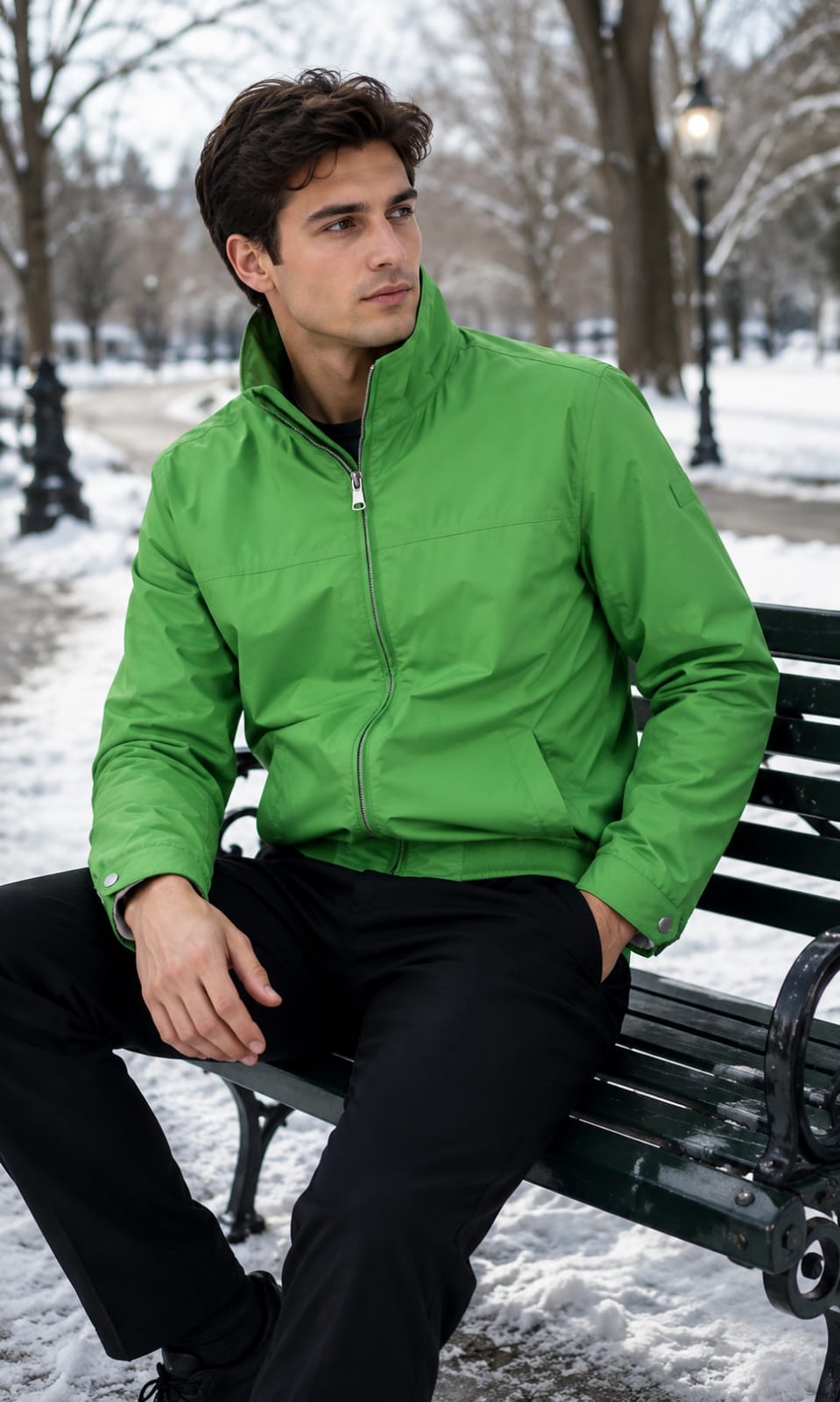Chamarra Verde Tommy Hilfiger Para Hombre