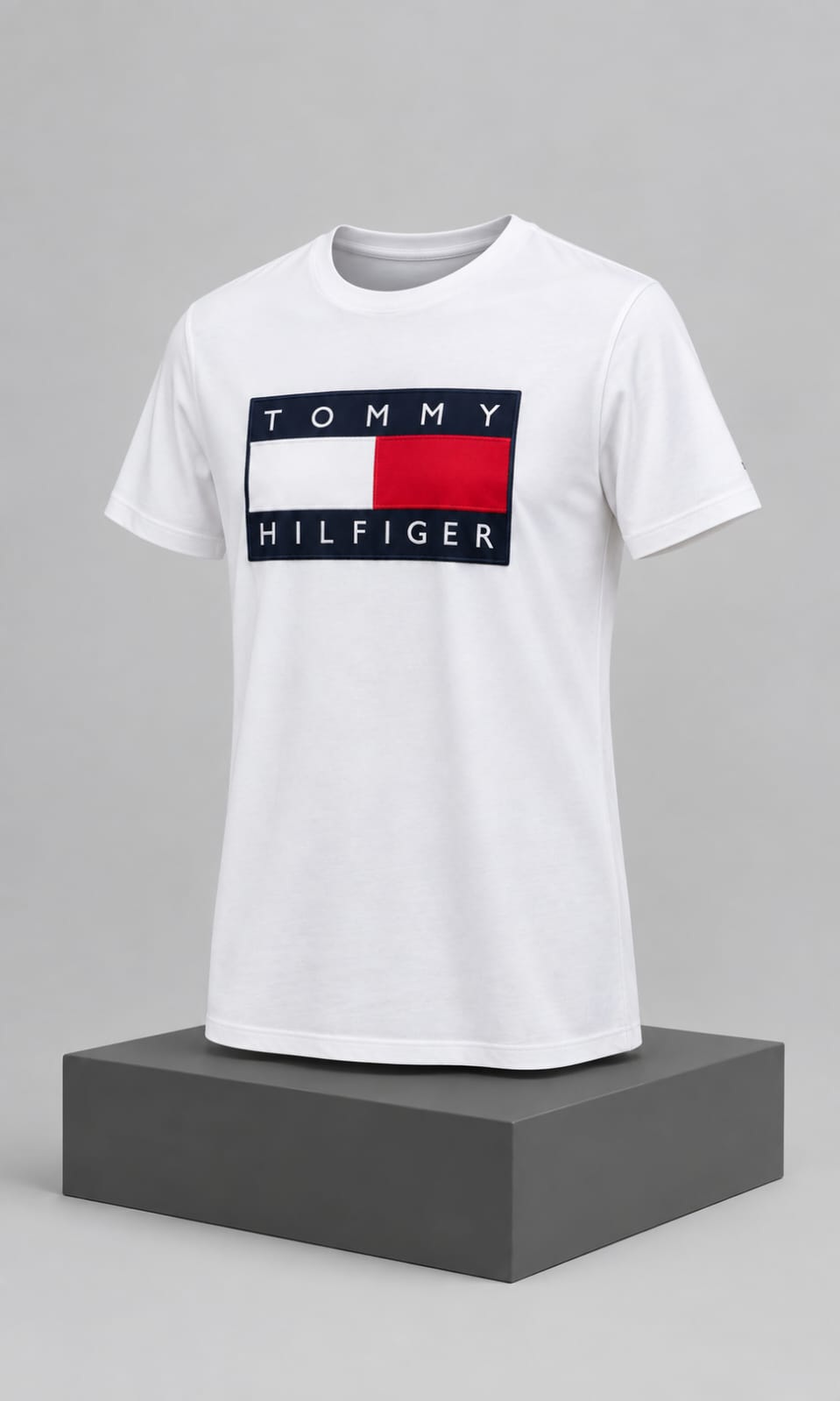Playera para Hombre Blanca Cuello Redondo Manga Tommy Hilfiger