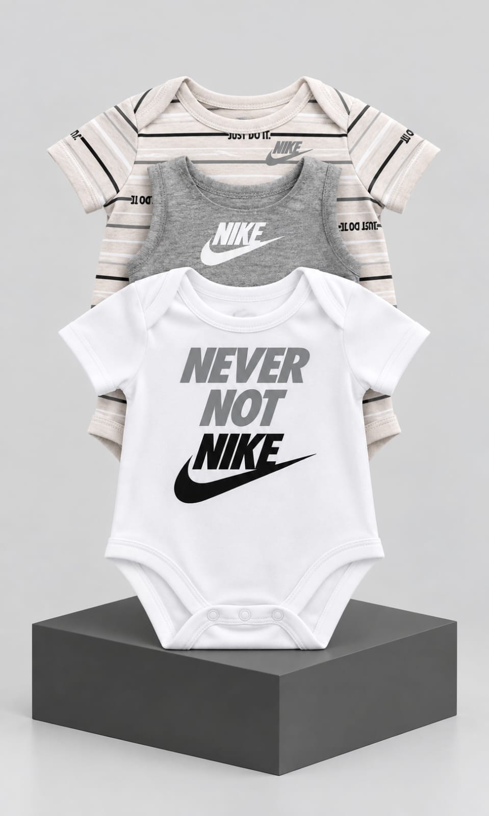 Conjunto de 3 Pañaleros para Bebé Recién Nacido Nike