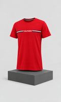 Playera para Hombre Roja de Cuello Redondo Tommy Hilfiger