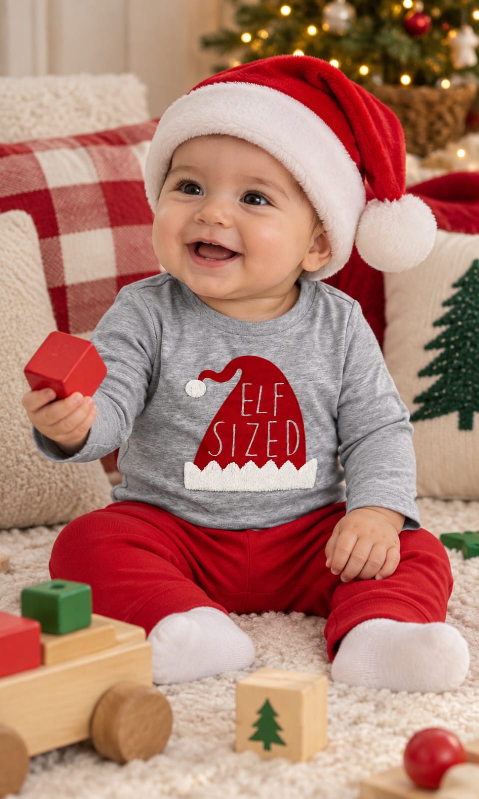 Playera de manga larga First Impressions para bebé 6-9 meses gris
