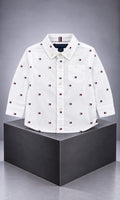 Camisa de manga larga para bebé de 12 meses en blanco – Tommy Hilfiger