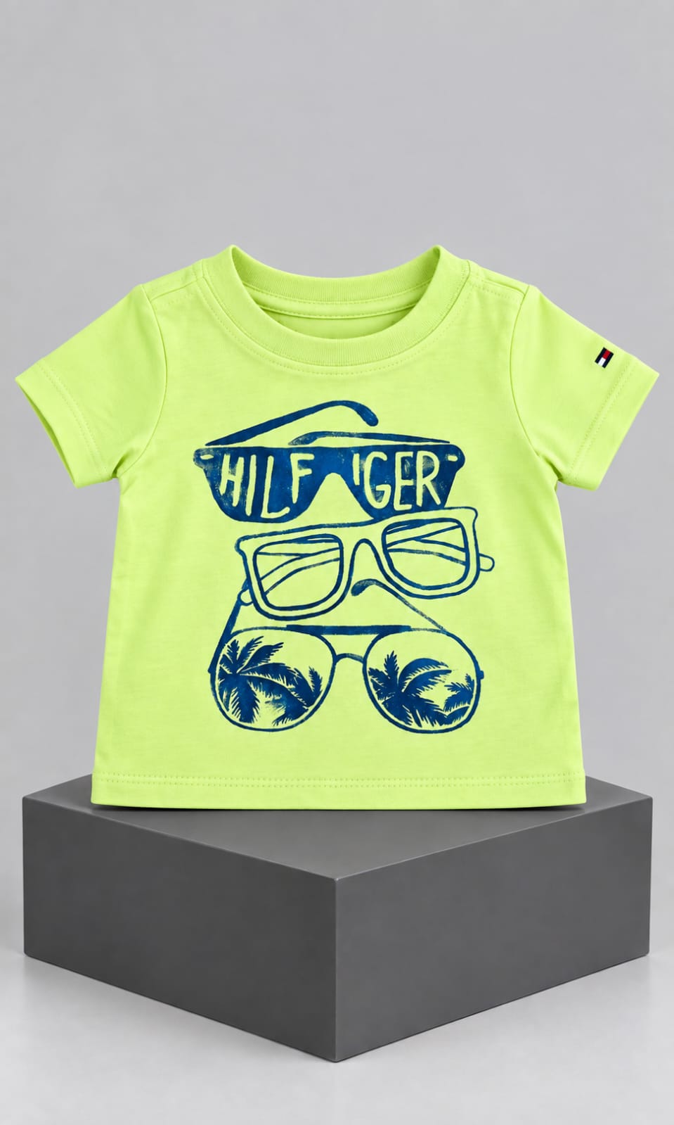 Playera Tommy Hilfiger de Manga Corta para Bebé 3 a 6 Meses Verde