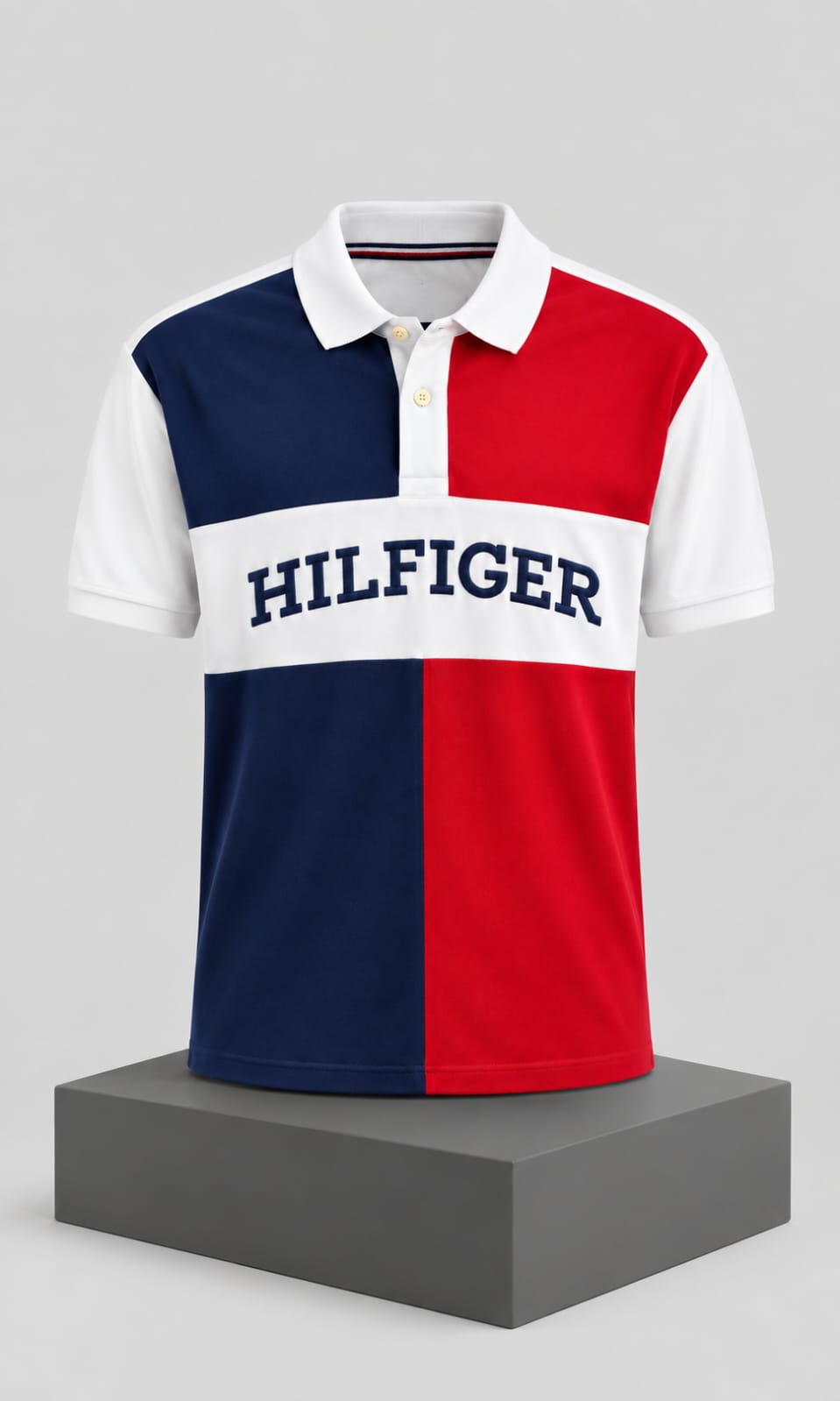 Playera para Hombre Blanca Tommy Hilfiger de Manga Corta con Cuello