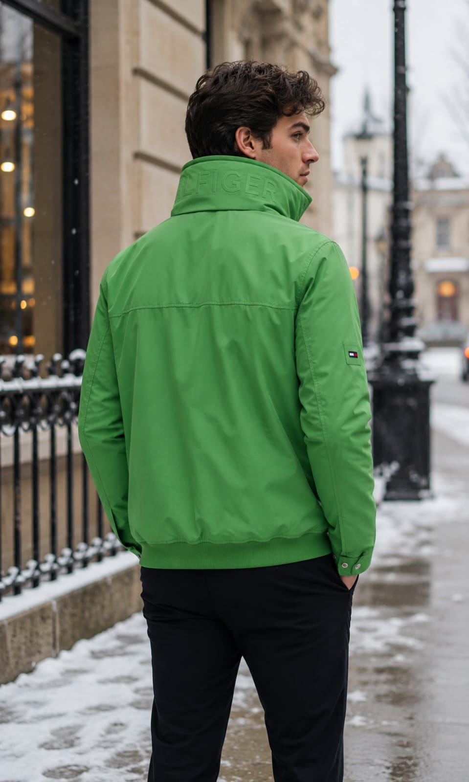 Chamarra Verde Tommy Hilfiger Para Hombre