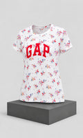 Blusa GAP  para Dama Floral con Logo Cuello Redondo
