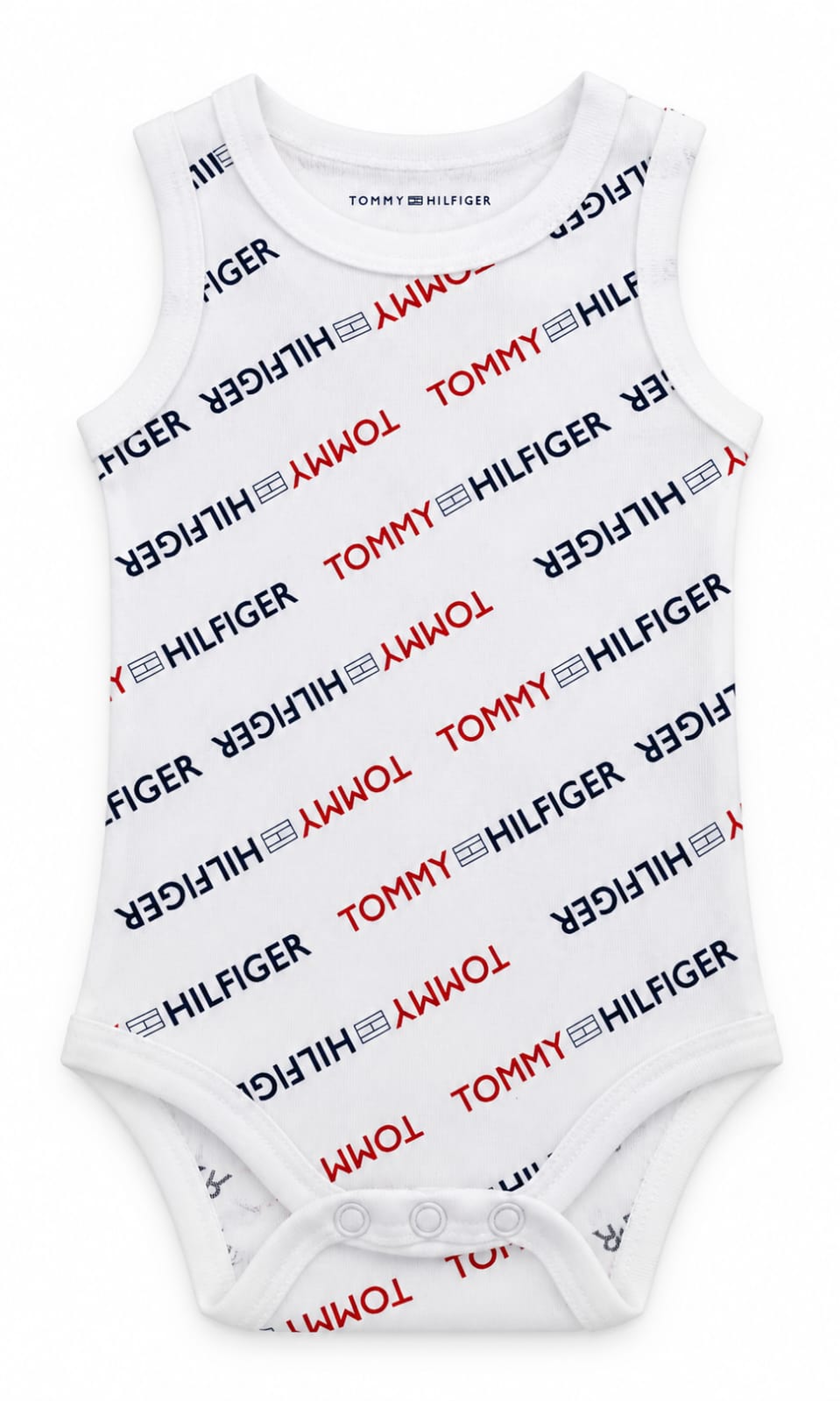 Pack de 3 Pañaleros Tommy Hilfiger para Bebé 3 a 6 Meses Azul Marino, Blanco y Rojo