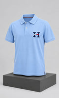 Playera para Hombre Azul Claro con Detalle de Inicial Tommy Hilfiger