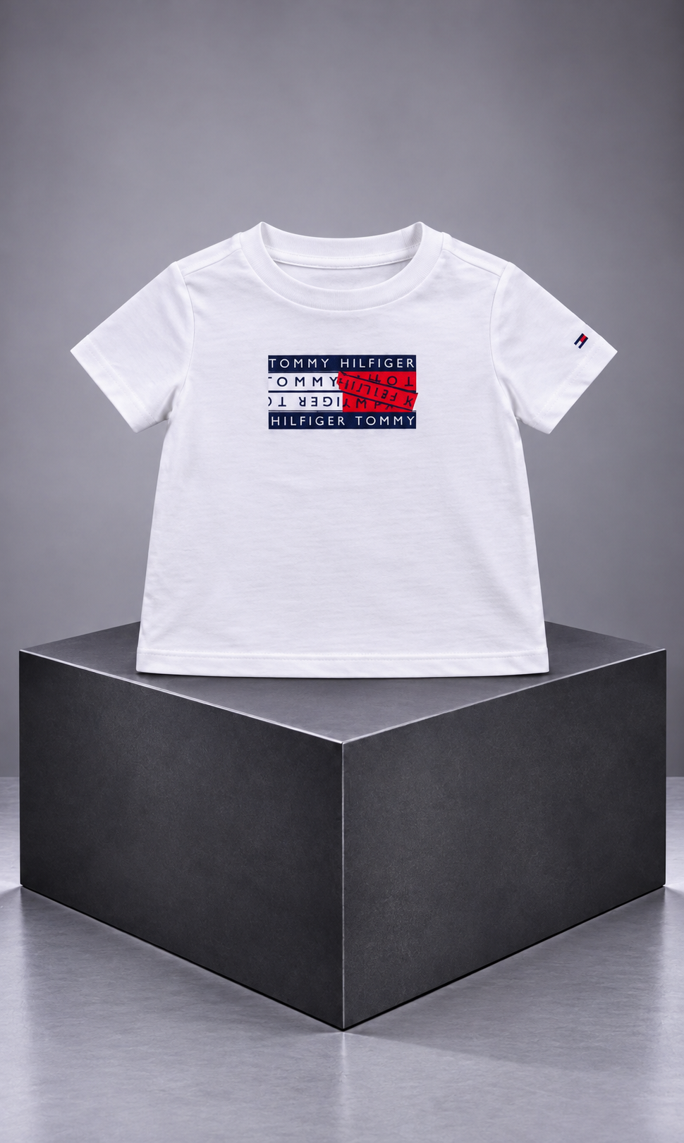 Playera Tommy Hilfiger para Bebé Talla 18 Meses Color Blanco