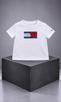 Playera Tommy Hilfiger para Bebé Talla 18 Meses Color Blanco