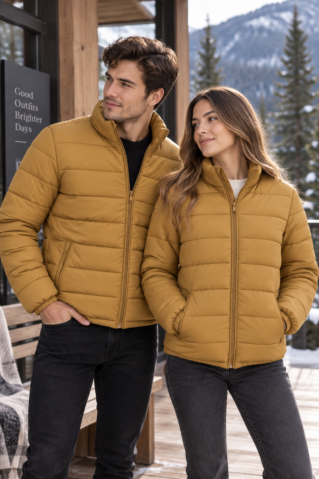 Chamarra Forever 21 Unisex Marrón Talla L