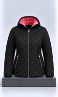 Chamarra Guess para Mujer Negra con Rosa