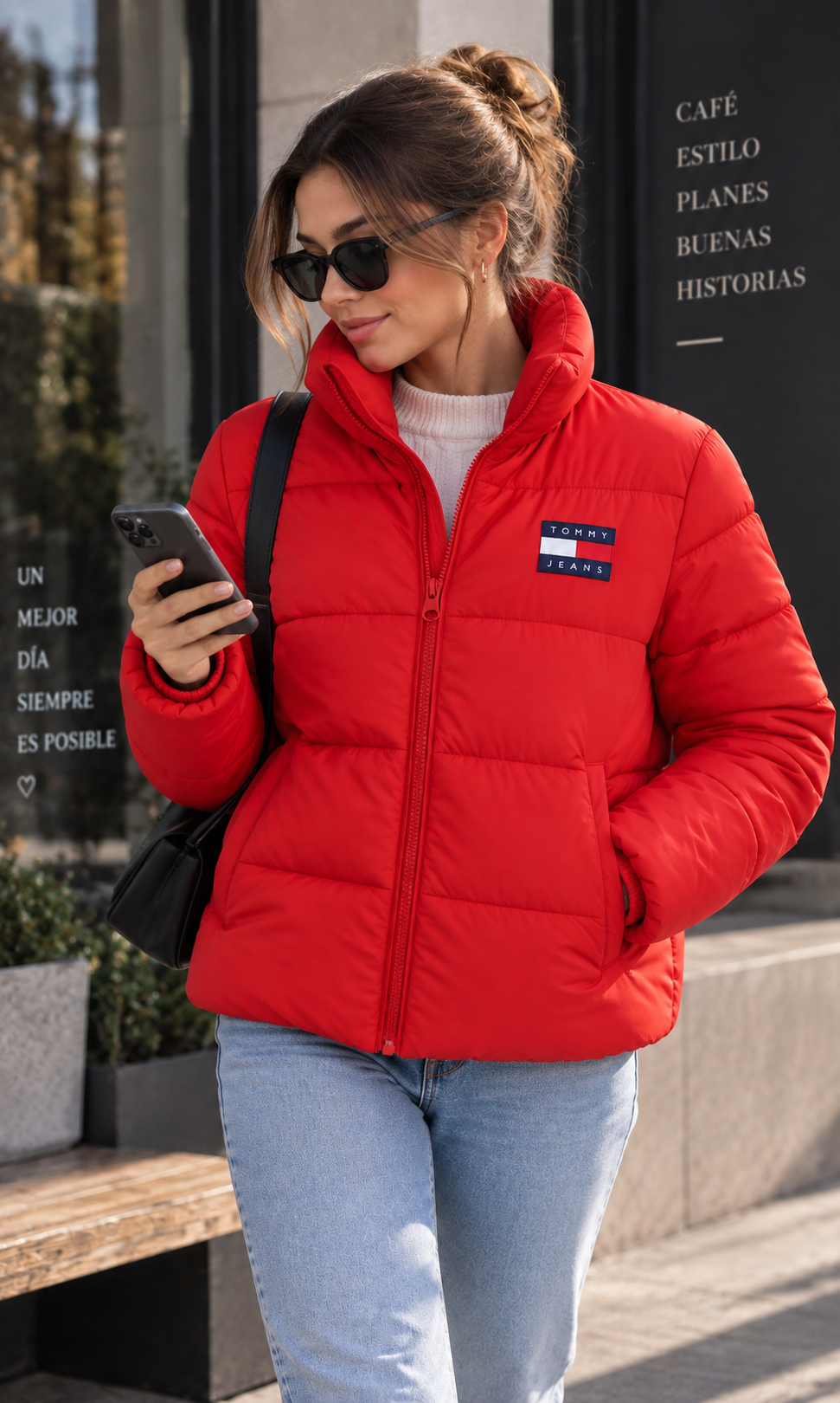 Chamarra Tommy Hilfiger para Mujer Roja