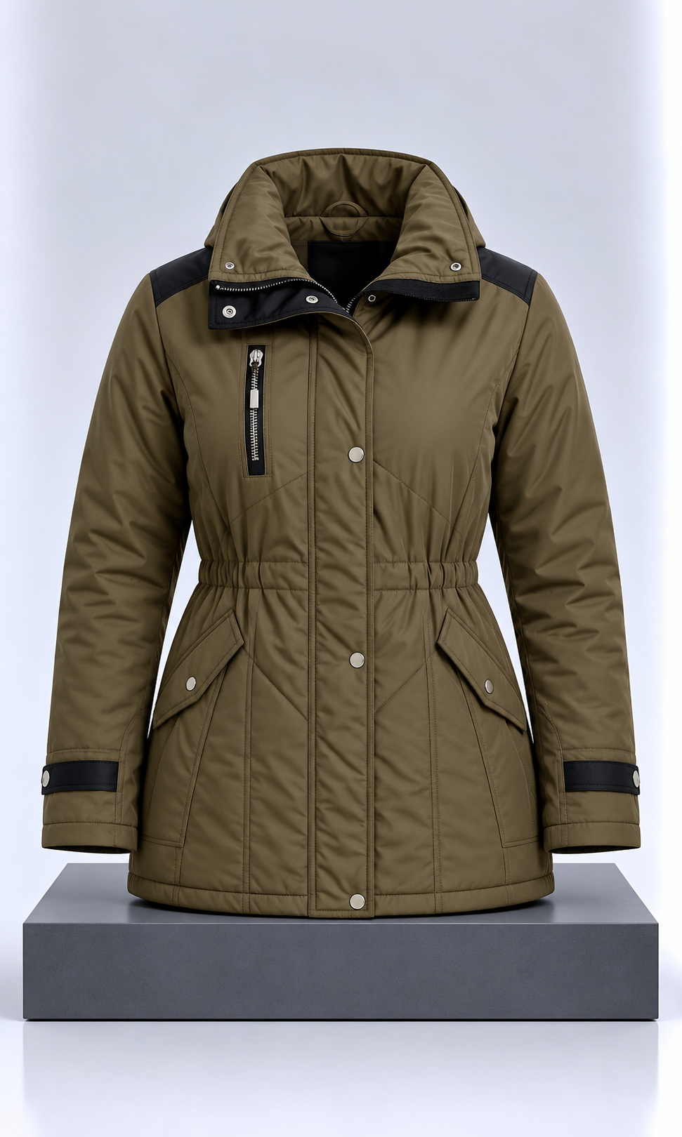 Chamarra Guess para Mujer Verde Olivo Talla XL